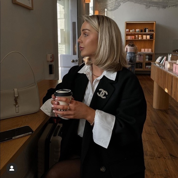 Zara oversized wool coat with patch pockets bloggers fav - Picture 7 of 16